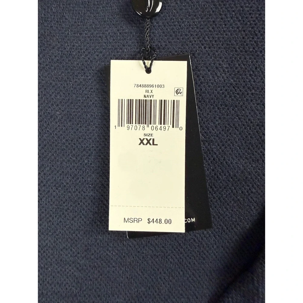 RLX Ralph Lauren Sweater Mens XXL Navy  100% Cashmere Crewneck Luxury Classic
